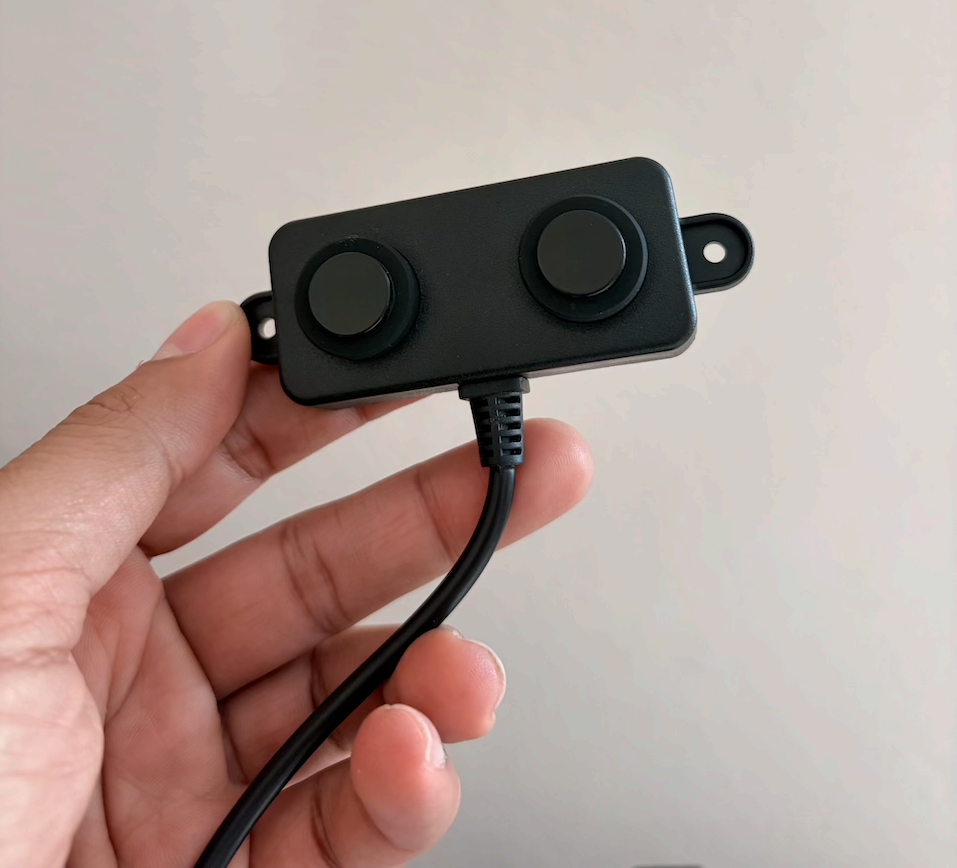A02YYUW waterproof ultrasonic sensor held in hand